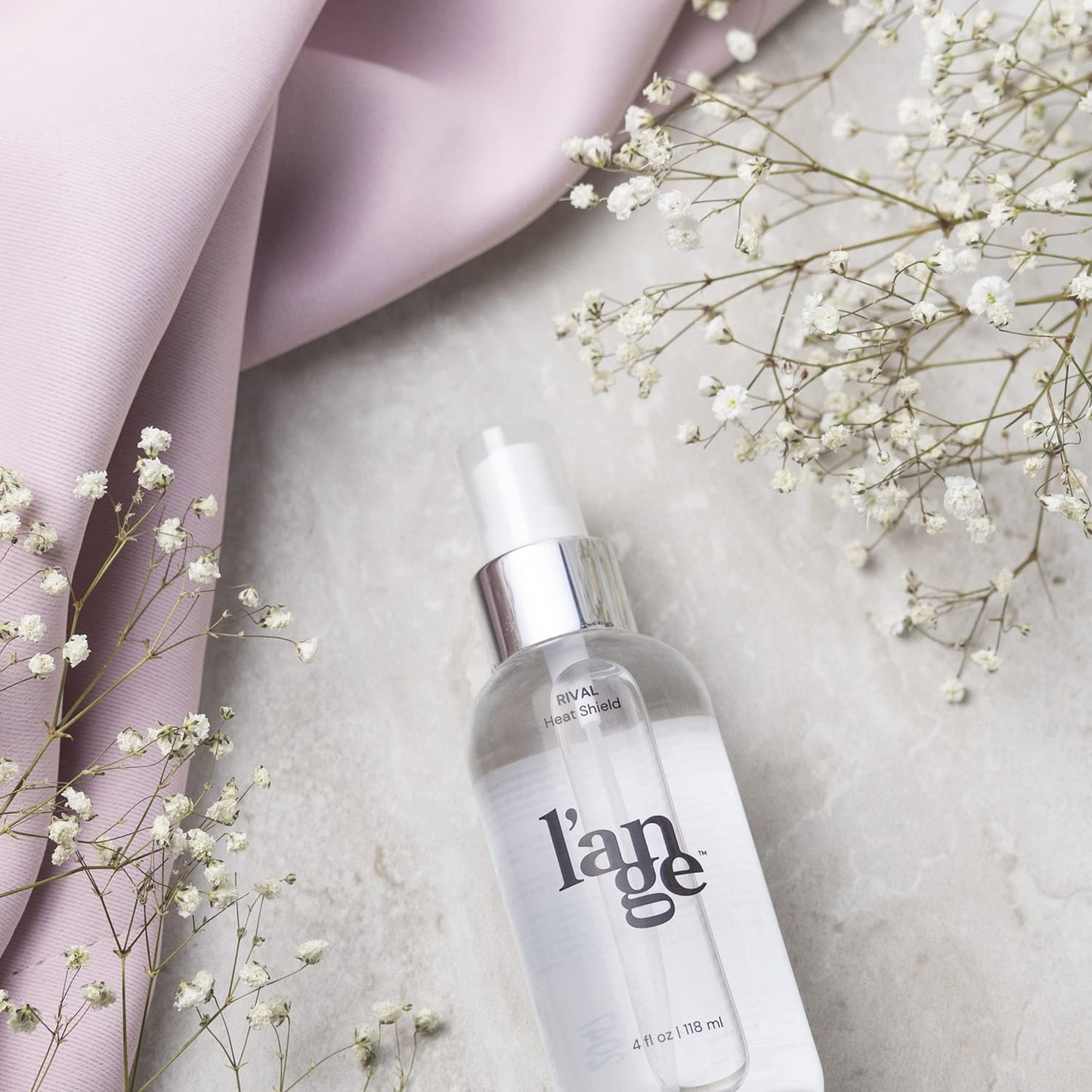 L'ANGE HAIR Rival Heat Shield | Heat Protection Spray for Hair | Prevents Frizz and UV Damage | Lightweight Thermal Protectant Spray | Adds Shine with Nourishing Oils and Keratin | 4 oz Bottle