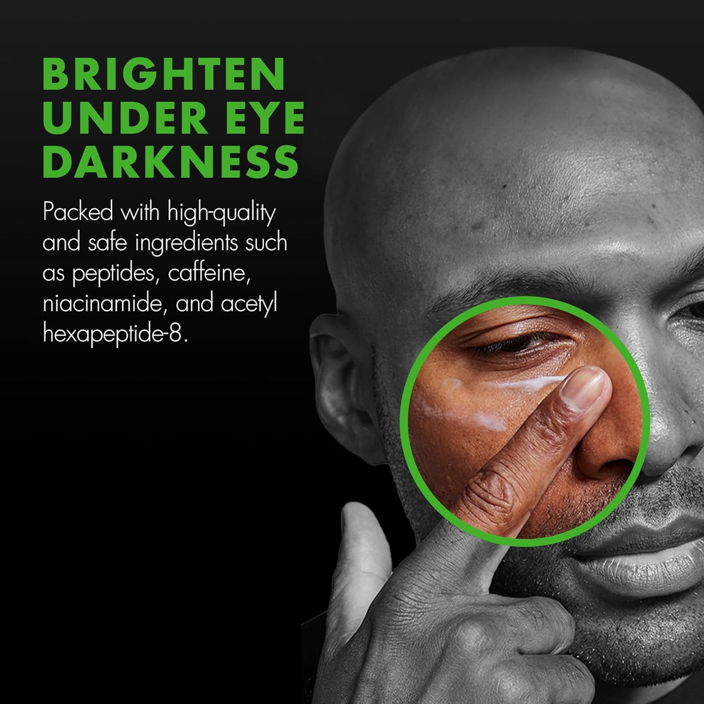 Tiege Hanley Mens Under Eye Cream for Dark Circles, EYES - Eye Cream for Puffiness & Bags Under Eyes - Firming Anti-Aging Eye Wrinkle & Fine Lines Cream - Tightening Eye Bags Treatment for Men, 0.5 Oz