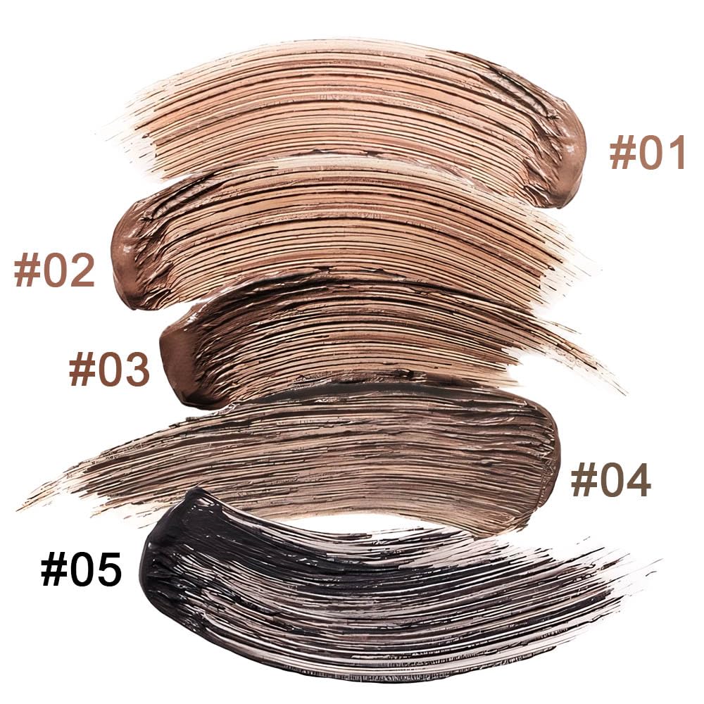 Kaely 2Pcs Eyebrow Gel Waterproof,Longwear Tinted Eye Brow Mascara,Eyebrow Color Makeup kit,maquillaje gel para cejas a prueba de agua,Long Lasting Eyebrows Vegan cosmetics,04 Dark Brown