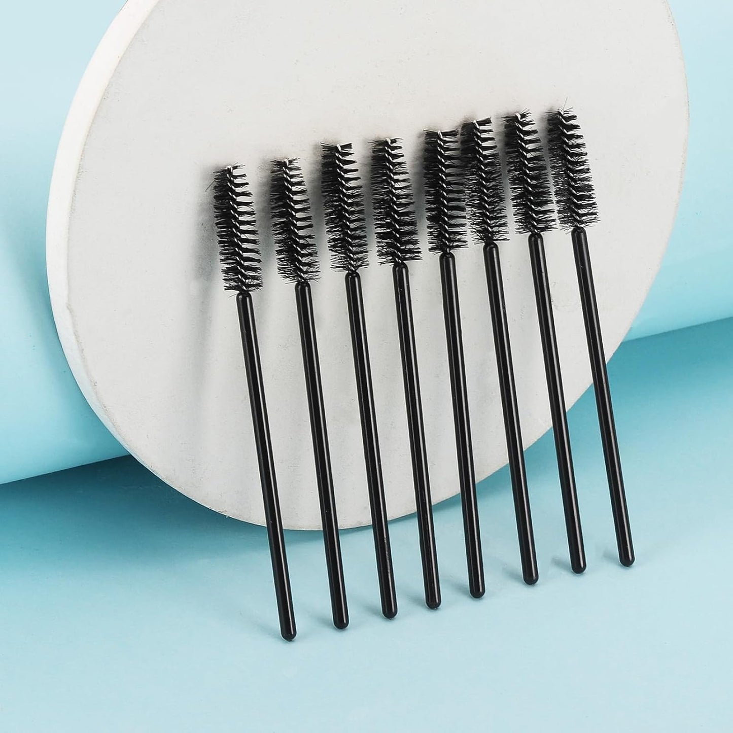 Tbestmax 500 Disposable Mascara Wands Eyelash Brush Black Spoolies for Eyebrow Eye Lash Extension