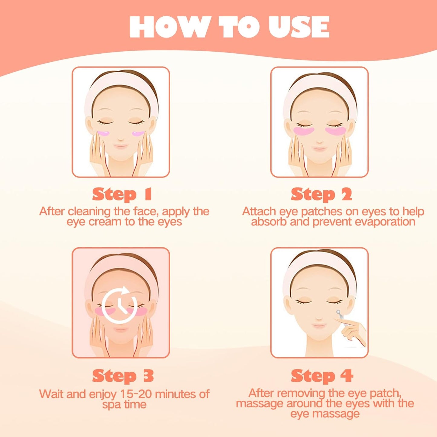 6 Pairs Under Eye Patches, Silicone Reusable Eye Patches, Under Eye Mask for Reduce Eye Wrinkle and Fine Lines Skin Care