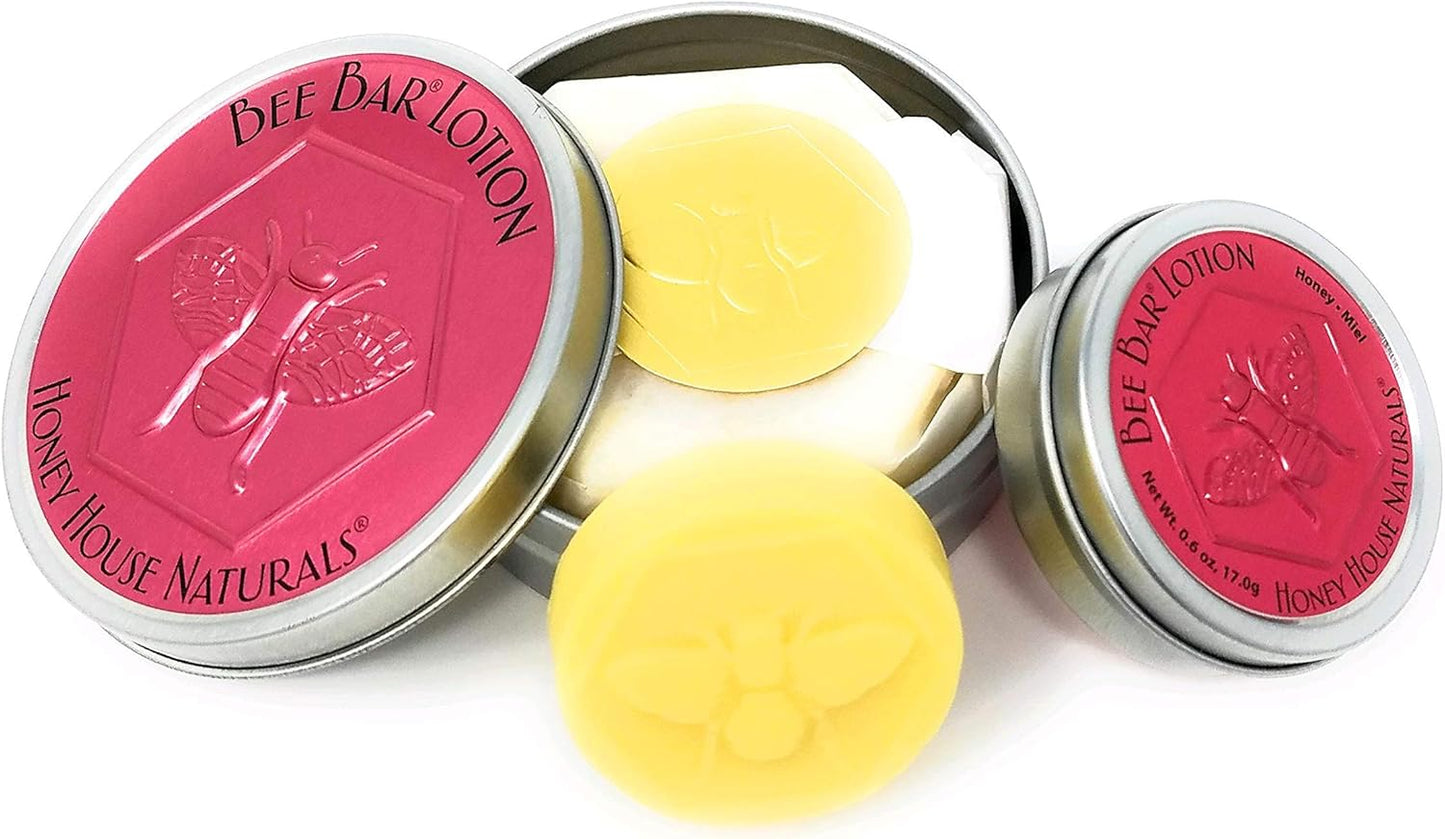 Bee Bar Honey House Naturals Duo – Sweet Honey – Small .6 ounce & Large 2 ounce (Honey)