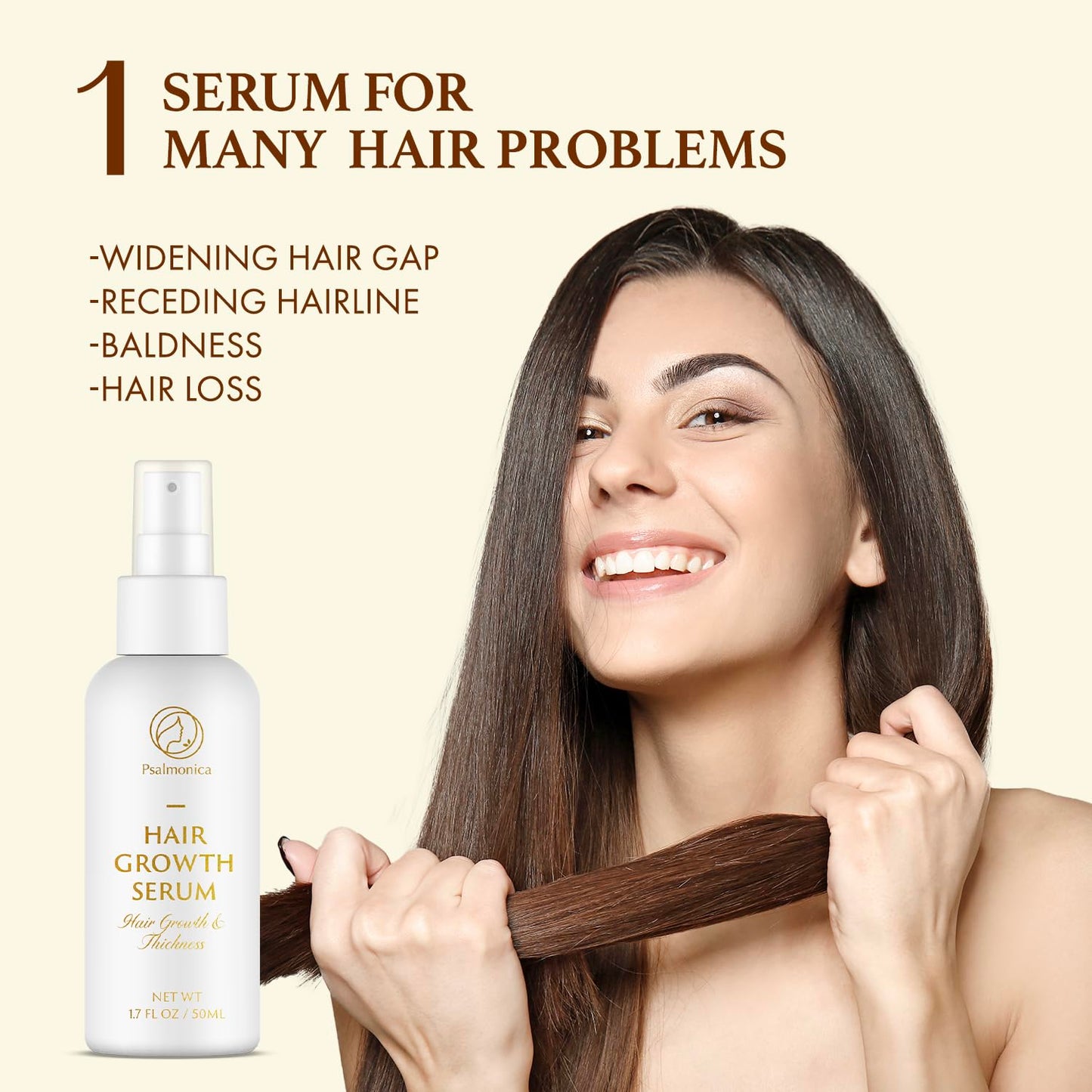Hair Growth Serum: Rosemary Batana Castor Oil Rice Water Biotin Hair Oils for Hair Growth - Hair Growth Thickening Product - Hair Loss Treatments for Women Men(50 ML)
