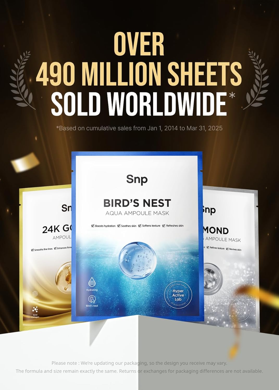 SNP 1000mg Bird's Nest + Hyaluronic Acid Ampoule Sheet Mask | Hyaluronic Acid Sheet Mask | Maximum Hydration and Protection for All Dry Skin Types | Korean Skincare Facial Mask | 10 Sheets