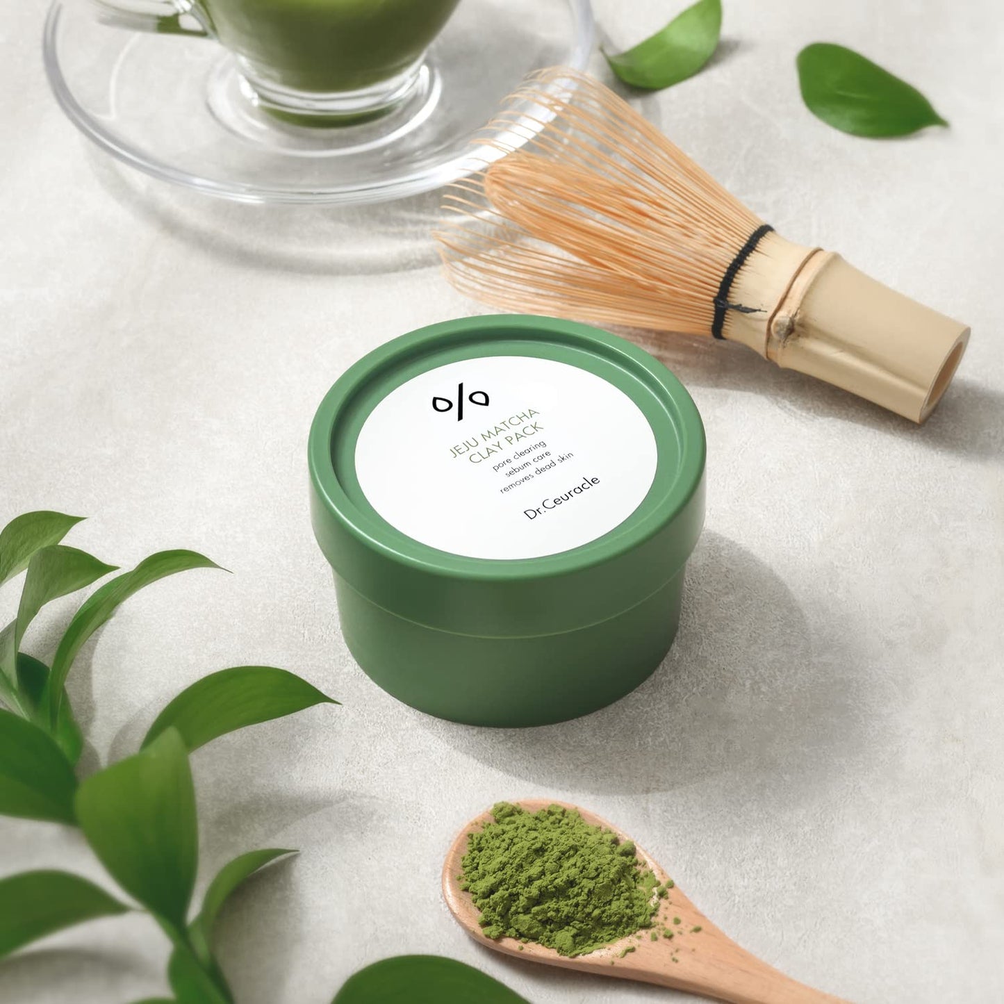 leegeehaam Dr.Ceuracle Jeju Island Matcha Clay Pack (115g / 4.05 oz) - Wash-Off Type Clay Facial Mask Pack for Cleansing Pore and Detoxifying Dull Skin