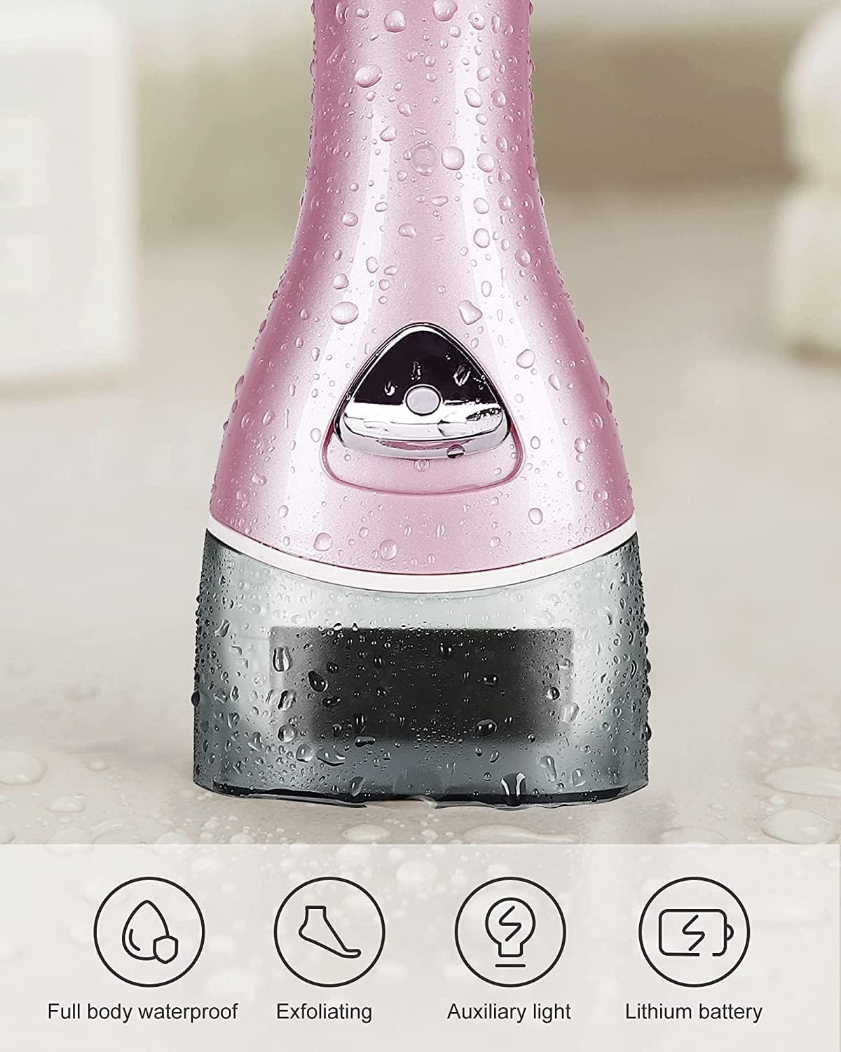 Electric Foot Callus Removers Rechargeable,Portable Electronic Foot File Pedicure Tools, Electric Callus Remover Kit,Professional Pedi Feet Care Perfect for Dead,Hard Cracked Dry Skin（Pink）