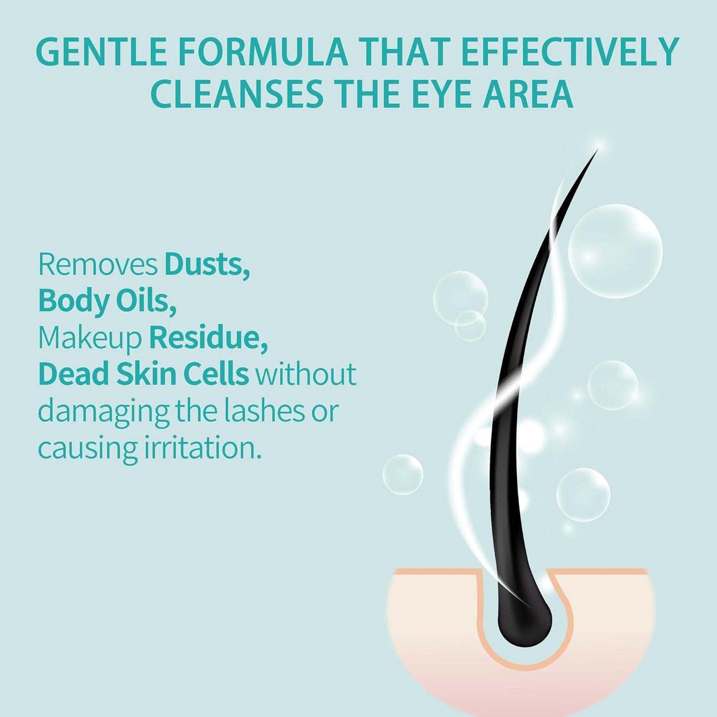 Lash Shampoo Bulk Upgraded Formula, Eyelash Cleanser for Extensions 2 Liters, Safe Makeup Remover, Non-irritating or Burning Eyelid Foaming Cleanser for Professional Salon and Home Use