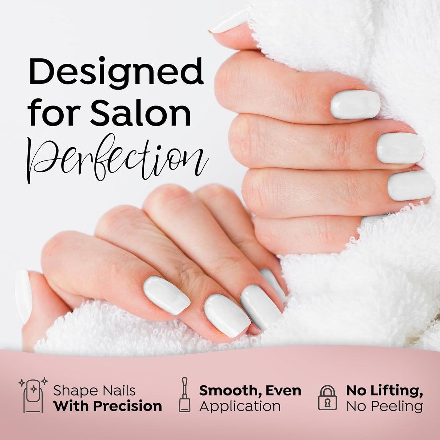 Tones Pro Acrylic Nail Powder, Glass (Clear), (8.5 Fl Oz) - Long-Lasting & Non-Yellowing Polymer for Salon Quality Nail Extensions & 3D Art