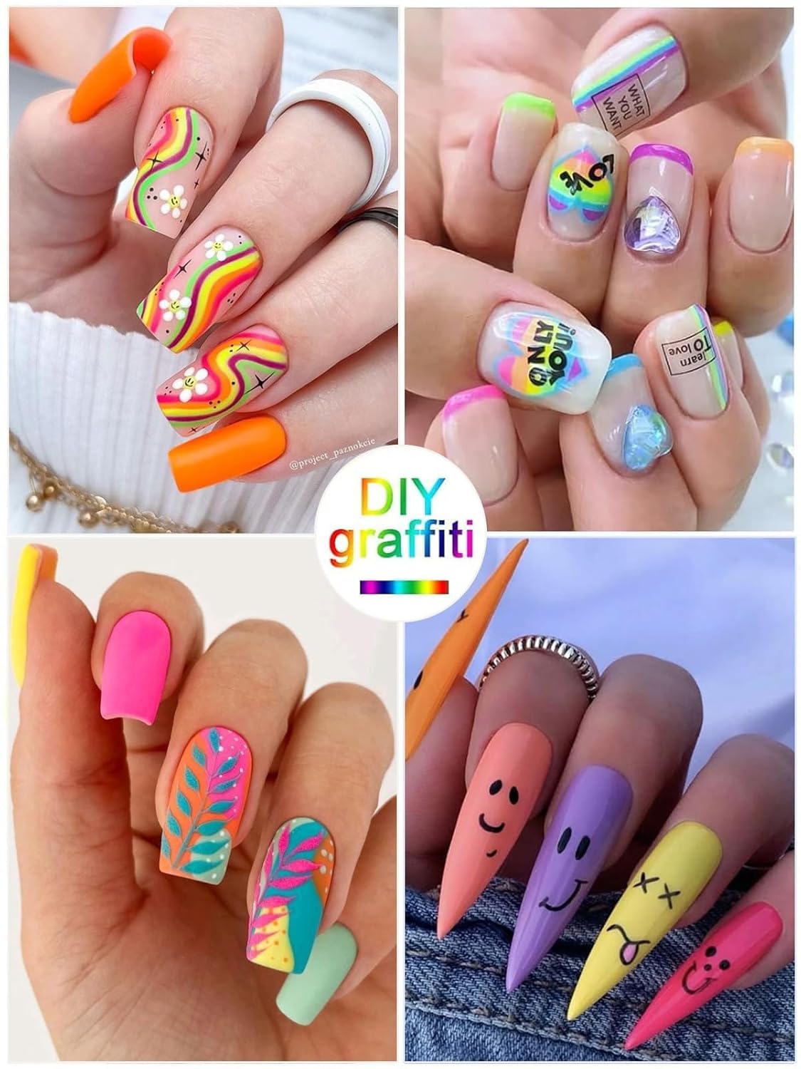 EBANKU 12 Colors Nail Art Pens Set, 3D Nail Polish Pens Acrylic Paint Pens Nail Markers for Nail Art Drawing Painting Manicure Tools Nail Design Kit Home Nail Salon DIY, 0.7MM