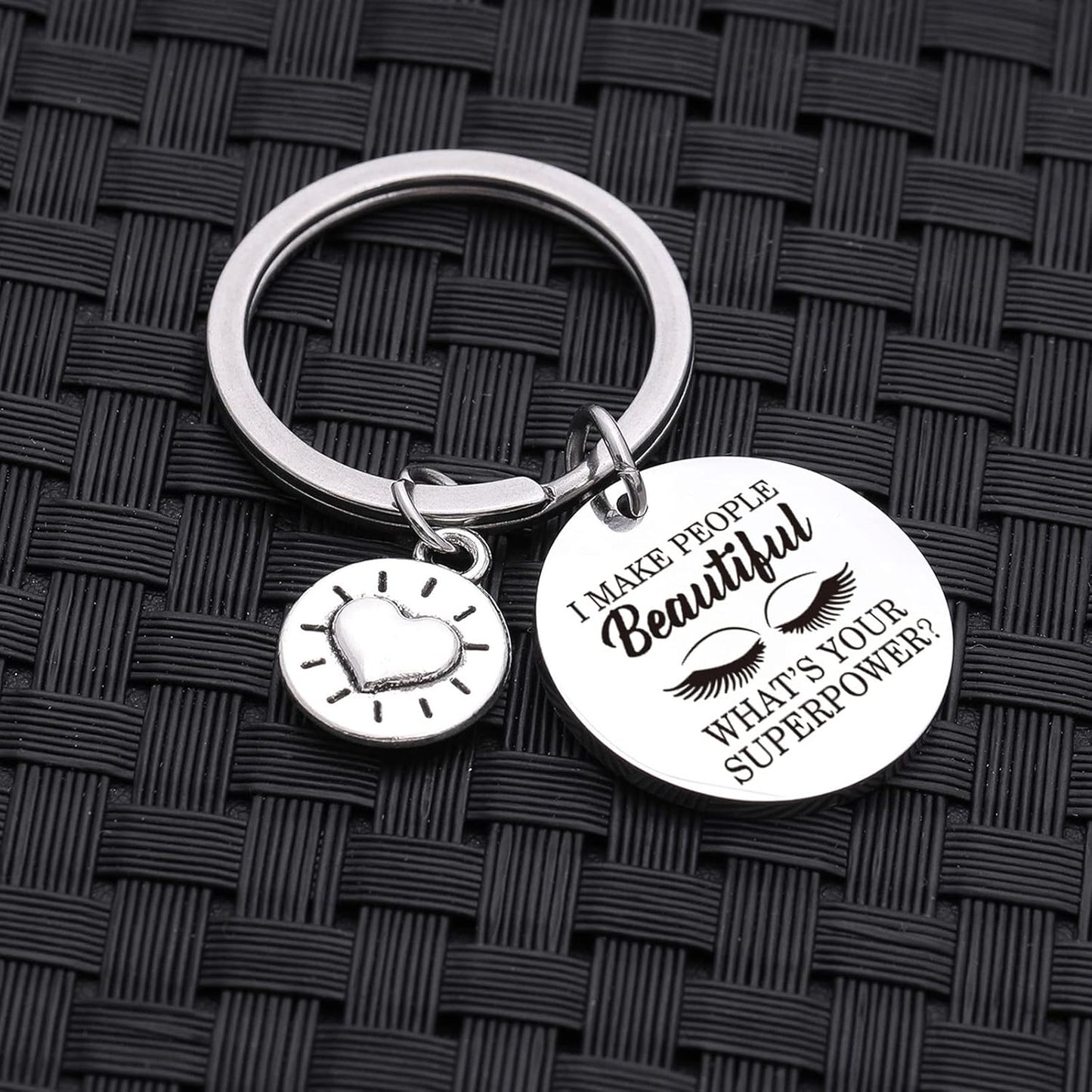 Beauty Salon Jewelry Lash Girl Gift Make Up Artist Gift Lash Girl Keychain Beautician Keychain Eye Lash Artist Gift Eyelash Keychain Beautician Appreciation Gift