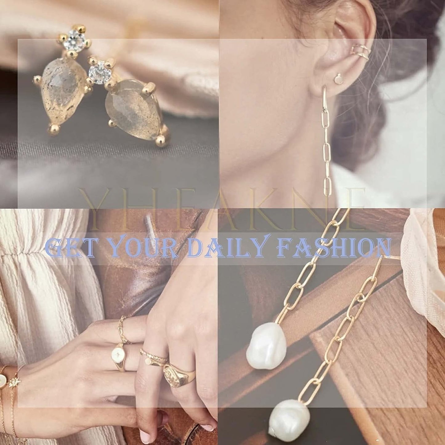 Boho CZ Flower Studs Earrings Silver Crystal Earrings Blue Flower Earrings Studs Wedding Earrings Jewelry for Women and Girls