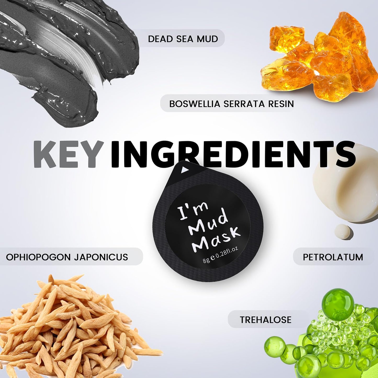 Clay Facial Mask Set 9 Pack - Turmeric Clay Mask - Rose - Dead Sea Minerals Mud Mask, Skincare Gift Set - Brightening, Moisturize & Deep cleansing for Dry, Sensitive Skin, Travel-Friendly & Portable