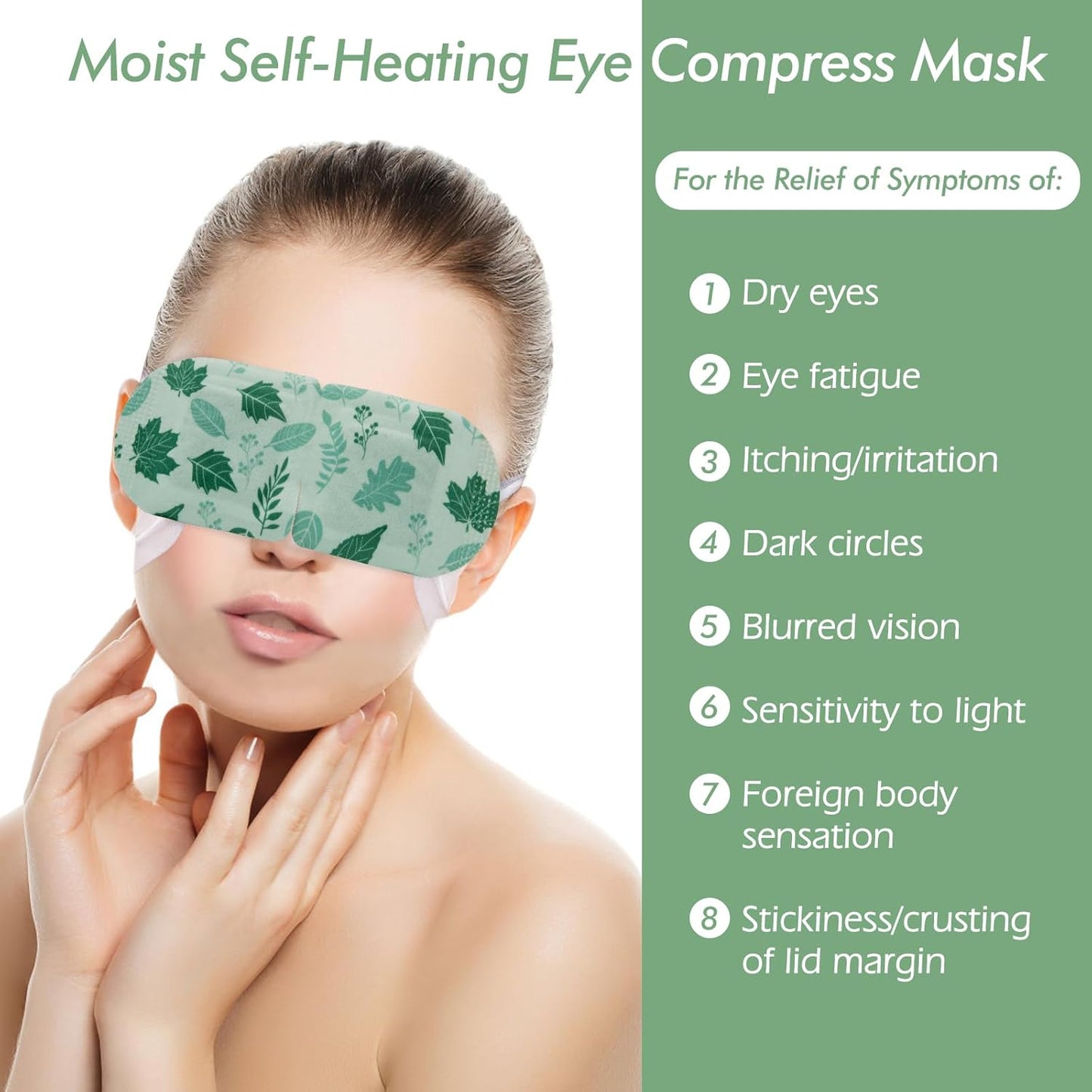 Jekeno Steam Eye Mask, 20 Packs Eye Masks for Dry Eyes Dark Circles and Puffiness, 40-60 Minutes Self Heated Steam Warm Eye Mask, Christmas Spa Gifts for Women