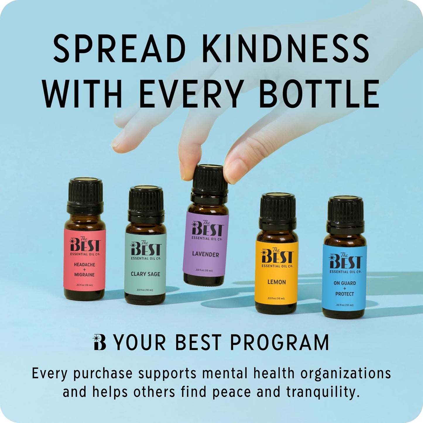 The Best Lavender + Vanilla Essential Oil Roll-On Blend- Premium Grade- Pre-Diluted in Coconut Oil- Ready to Use- 10 ml (.33 fl oz)