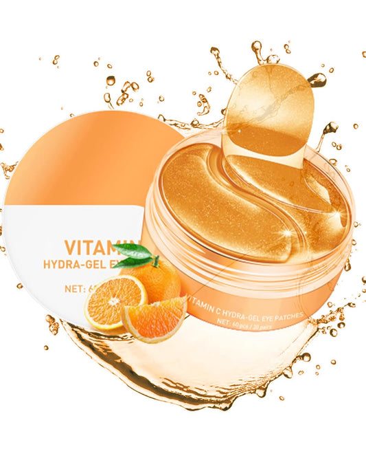 Under eye Gel Patches -Update 60Pcs Vitamin C Crystal Eye Gel Patch, Eye Mask for Puffy Eye, Dark Circle, Eye Bag, Puffiness, Wrinkle, Anti-Aging Eye Pads Treatment Mask, Thanksgiving Gift for Women