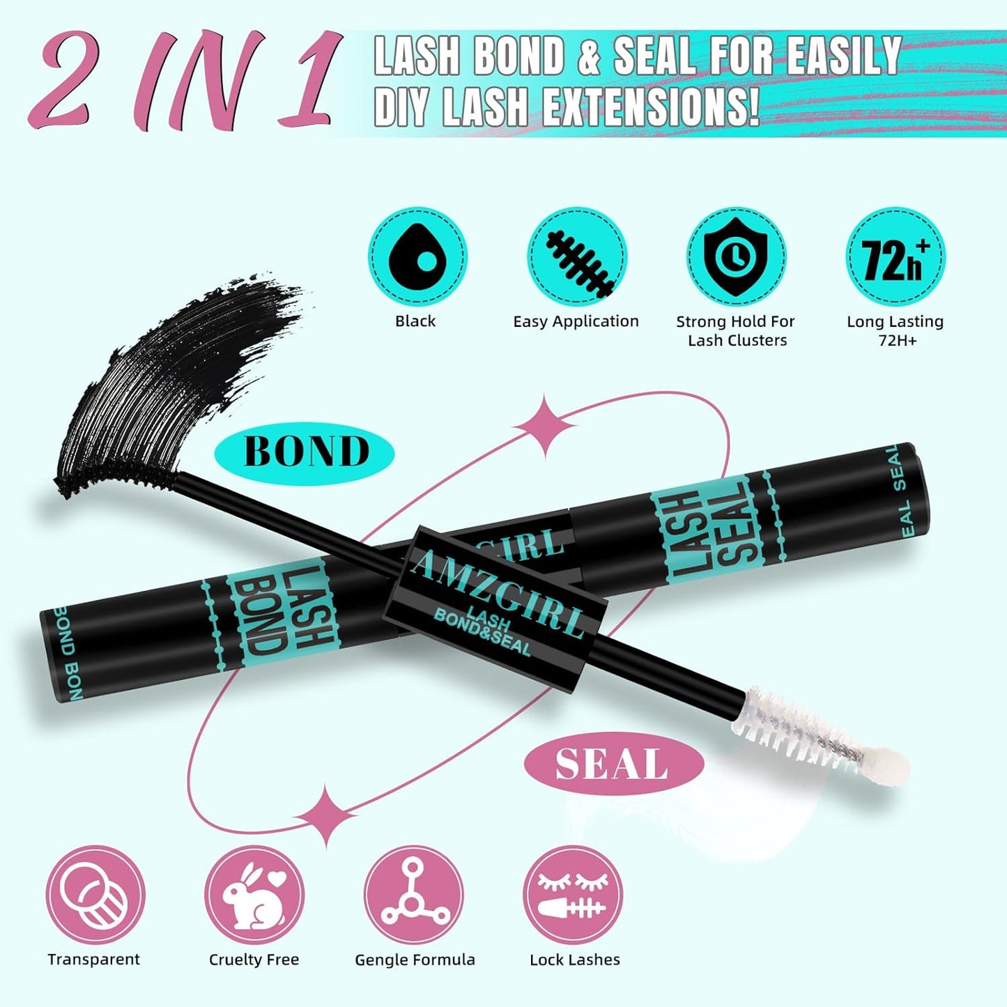 Lash Clusters Kit 320Pcs,100D DIY Individual Lashes Extension Kit,Lash Bond And Seal,Lash Remover For Eyelashes Extensions,Lash Applicator Tool For False Eyelash Cluster Kit At Home(D-Mix10-16mm)