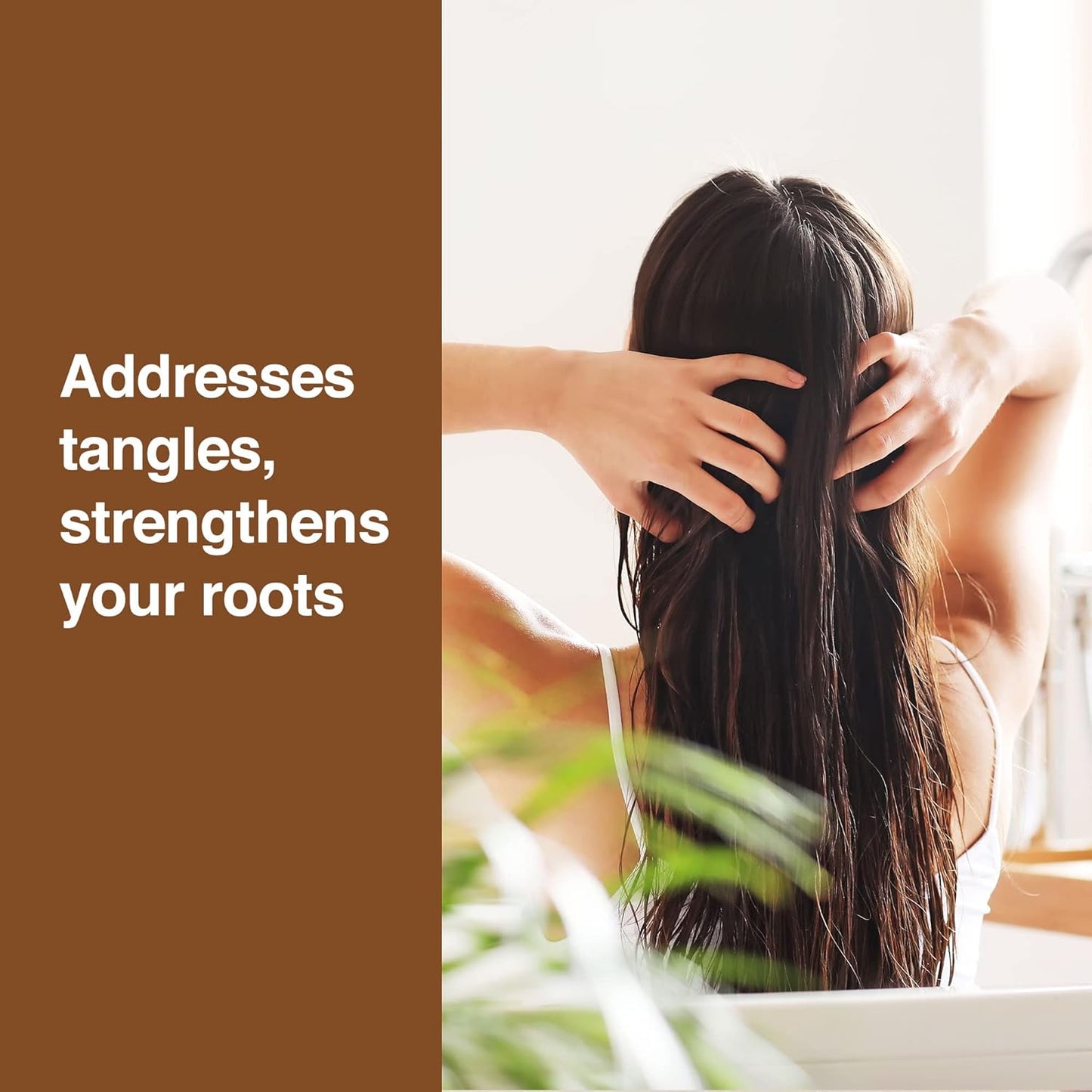 Hair Straightening Serum - Anti-Frizz Leave-in Conditioner with Keratin and Argan Oil for All Hair Types - 2 Fl. Oz.