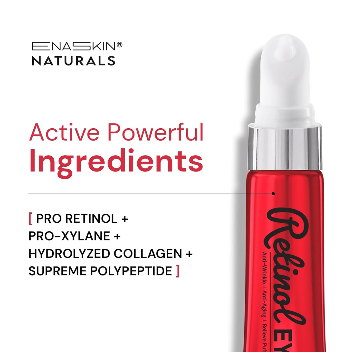 Premium Eye Cream for Anti Wrinkles: Retinol Under Eye Cream for Dark Circles and Puffiness, Advanced Formula Eye Cream with Collagen & Peptide