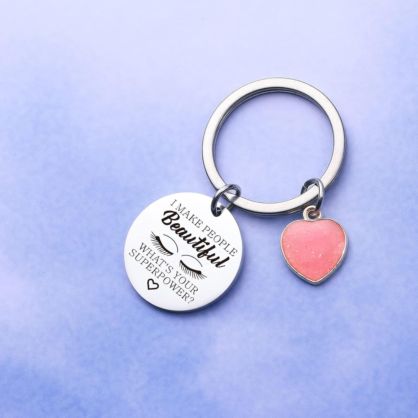 Lashes Keychain Lashes Girl Gift Eyelashes Artist Keychain Beautician Gift Makeup Lover Gift