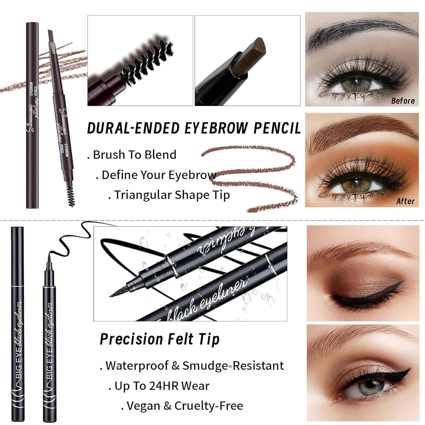 Makeup Kit For Girls Teens Women, Makeup Set, Makeup Present,Includes Eyeshadow Palette, Foundation, Eyebrow Pencil, Eyeliner, Lip Gloss, Counter Stick, Makeup Brush Set Bag & Sponge