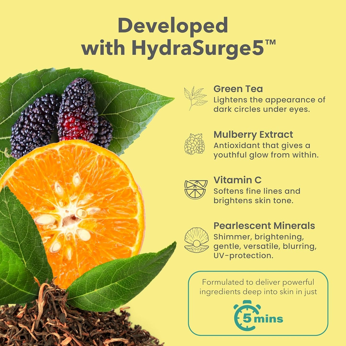 PATCHOLOGY Eye Mask, Brightening Under Eye Patches for Puffy Eyes and Dark Circles, Vitamin C Serum, Dark Circles Under Eye Treatment, Hydrating Eye Patches for women and men (5 Pairs)