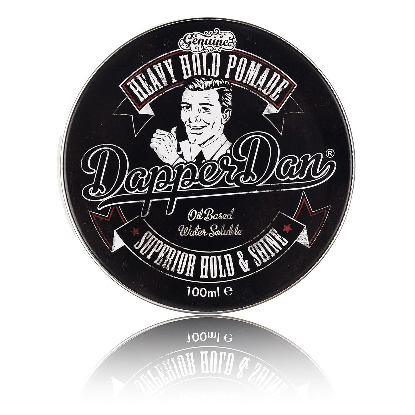Heavy Hold Pomade By Dapper Dan, Superior Hold, Petrolatum Free, No Build Up, Liquorice & Vanilla Fragrance 100ml
