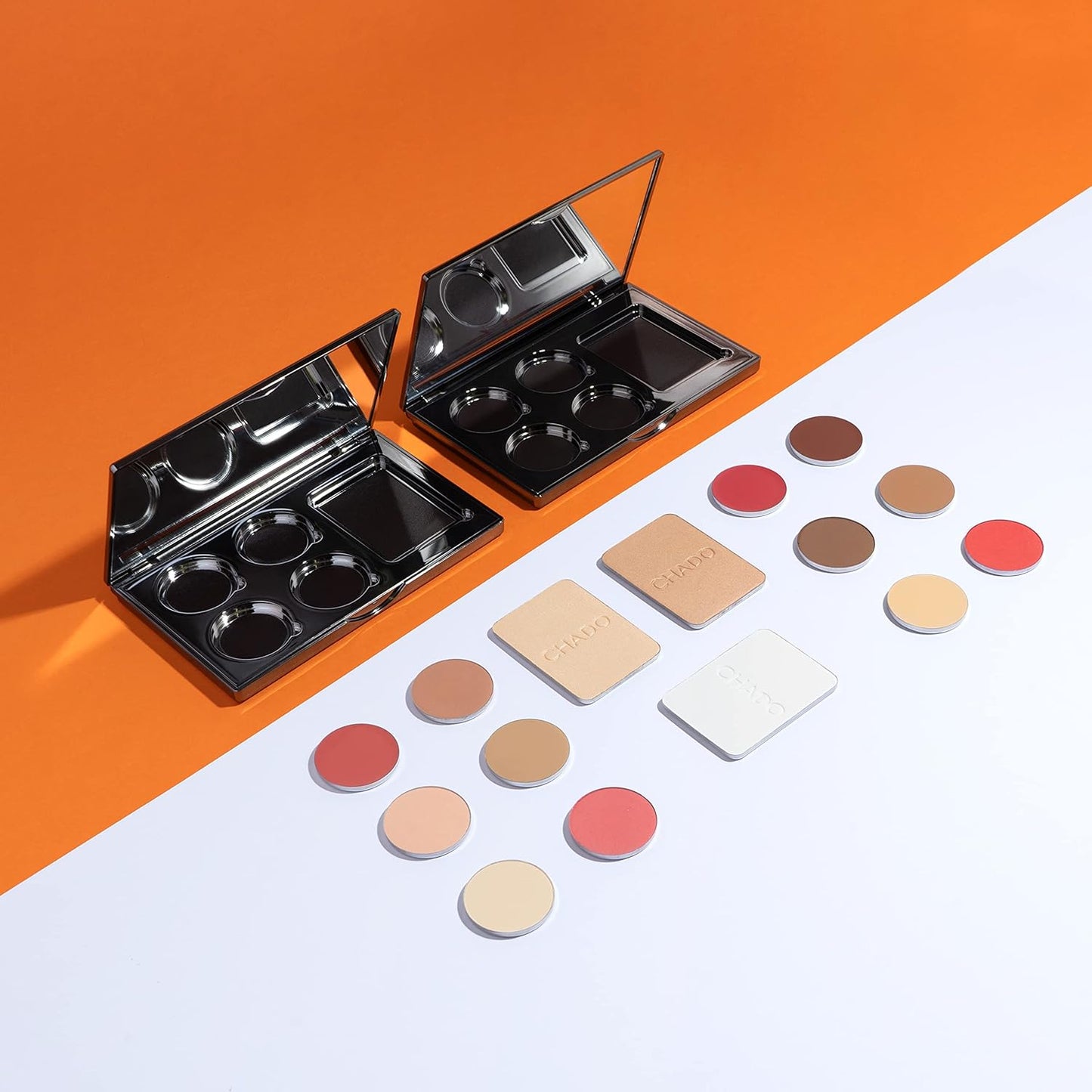 CHADO Shadows & Lights Refills – Powder | Palette Refill Pans (Compact Not Included) Nude 63