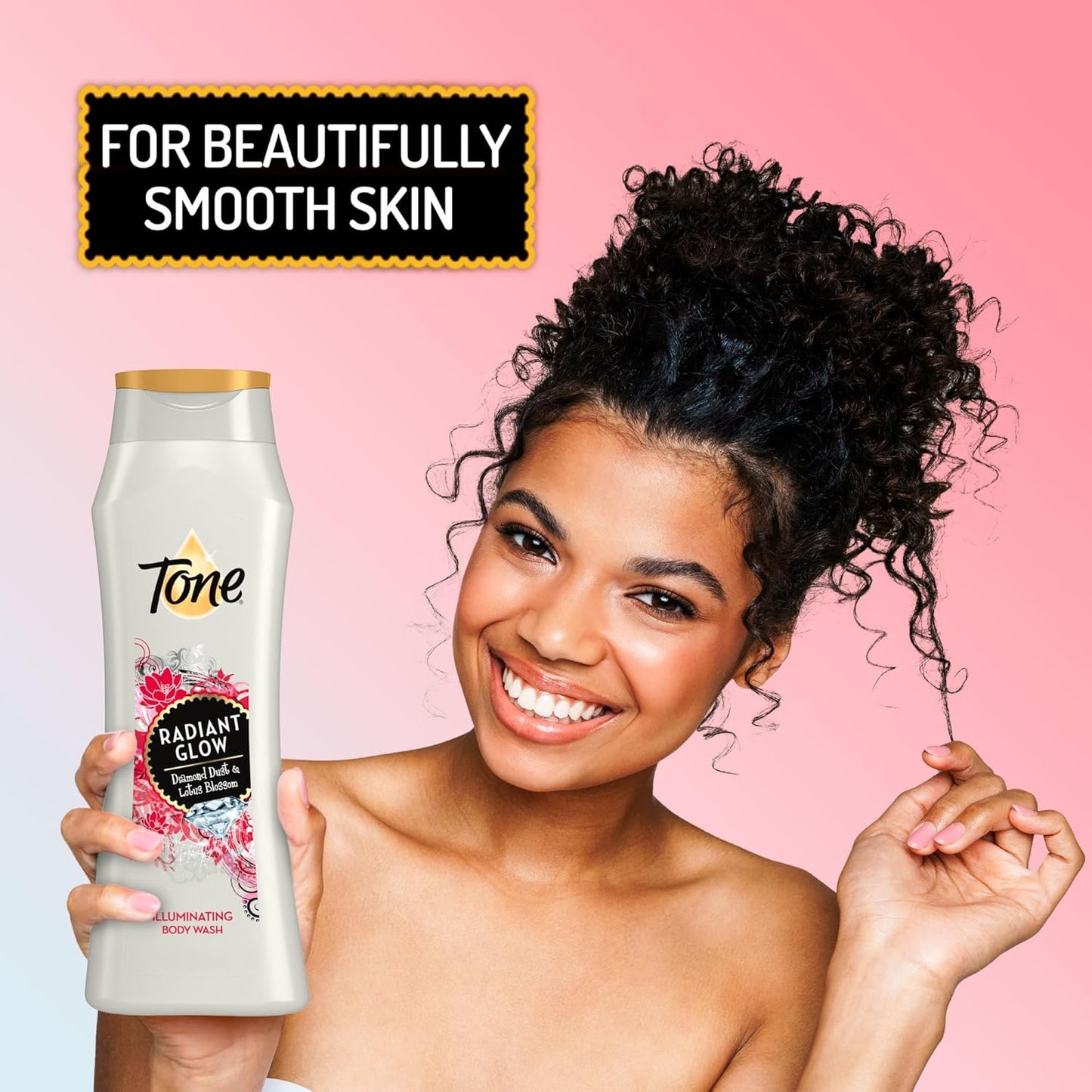 Tone Body Wash, Radiant Glow, 16 fl oz (Pack of 6)
