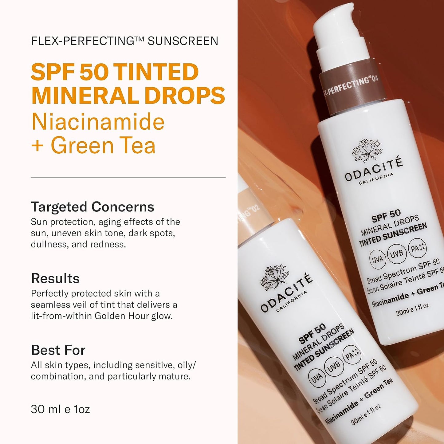 SPF 50 Flex-Perfecting™ Mineral Drops Tinted Sunscreen TWO