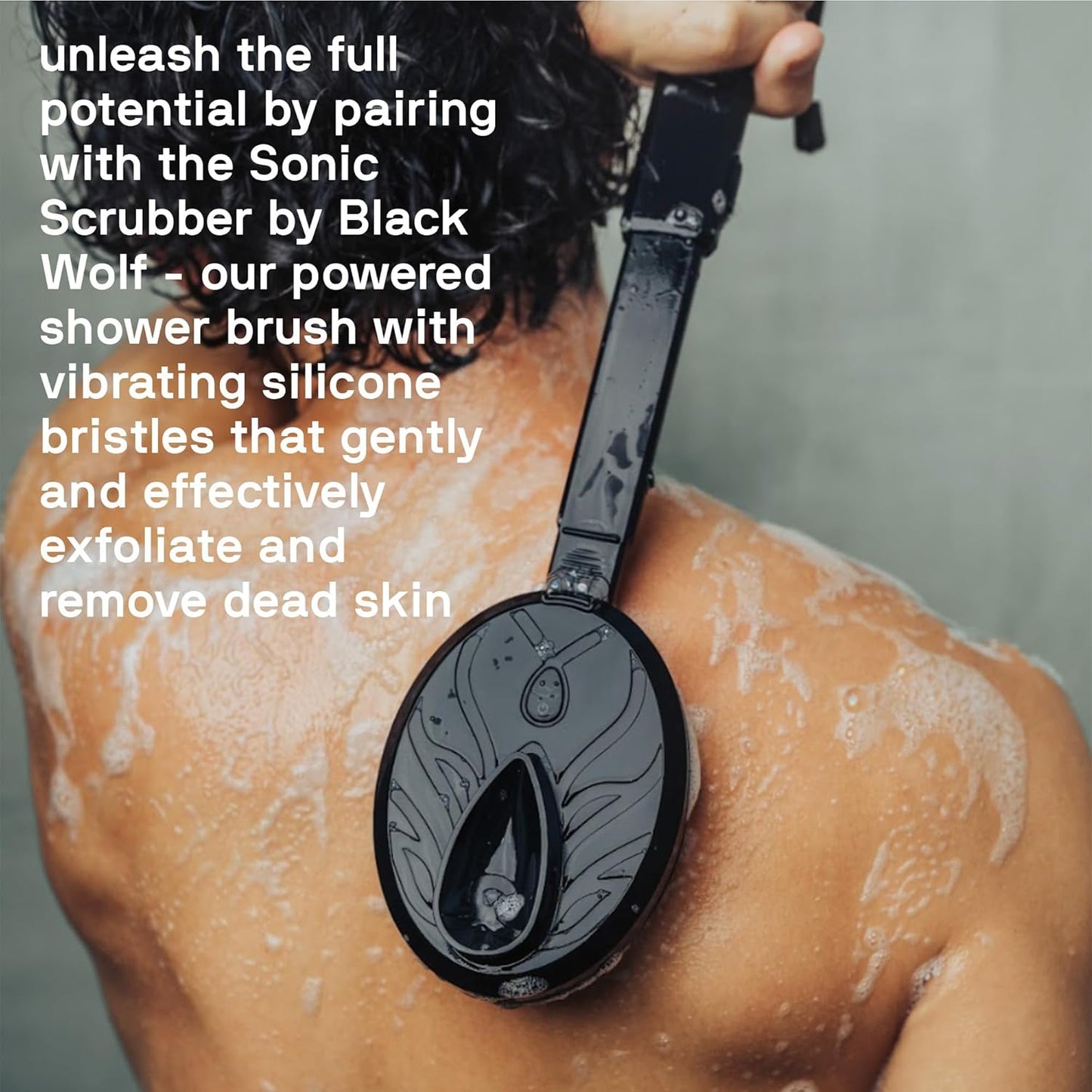 Black Wolf Salicylic Acid Body Wash for Men - 10 Fl Oz, 2-Pack - Men's Acne Body Wash - Charcoal Helps Reduce Acne Breakouts & Cleanse Your Skin - Full Coverage & Deep Clean Treatment - Men's Bodywash