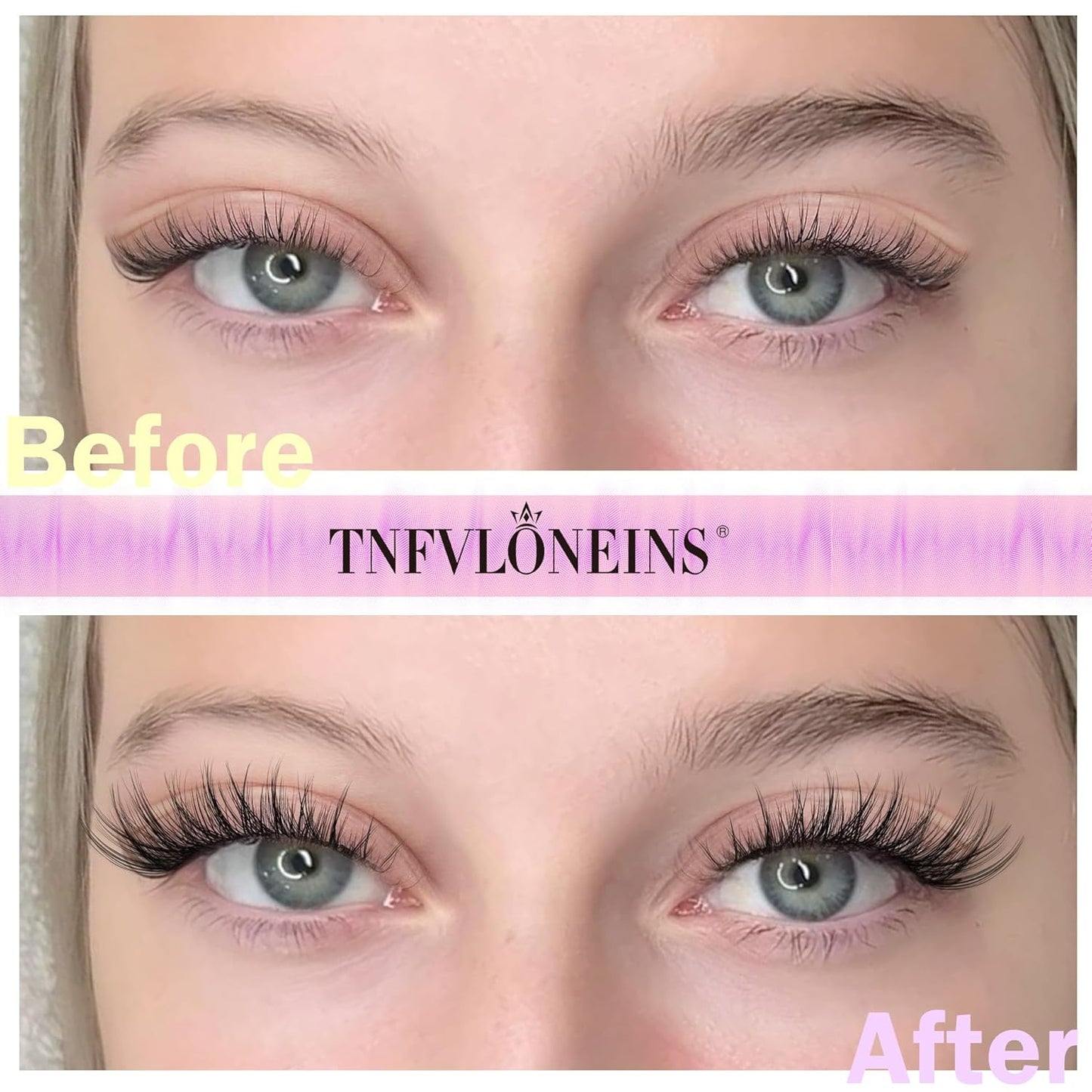 Natural Lash Clusters Kit Natural Eyelash Clusters C Curl Lash Extension Kit 8-16mm Eyelash Extension Kit DIY Individual Lashes Cluster Eyelash Extensions with Lash Remover by TNFVLONEINS