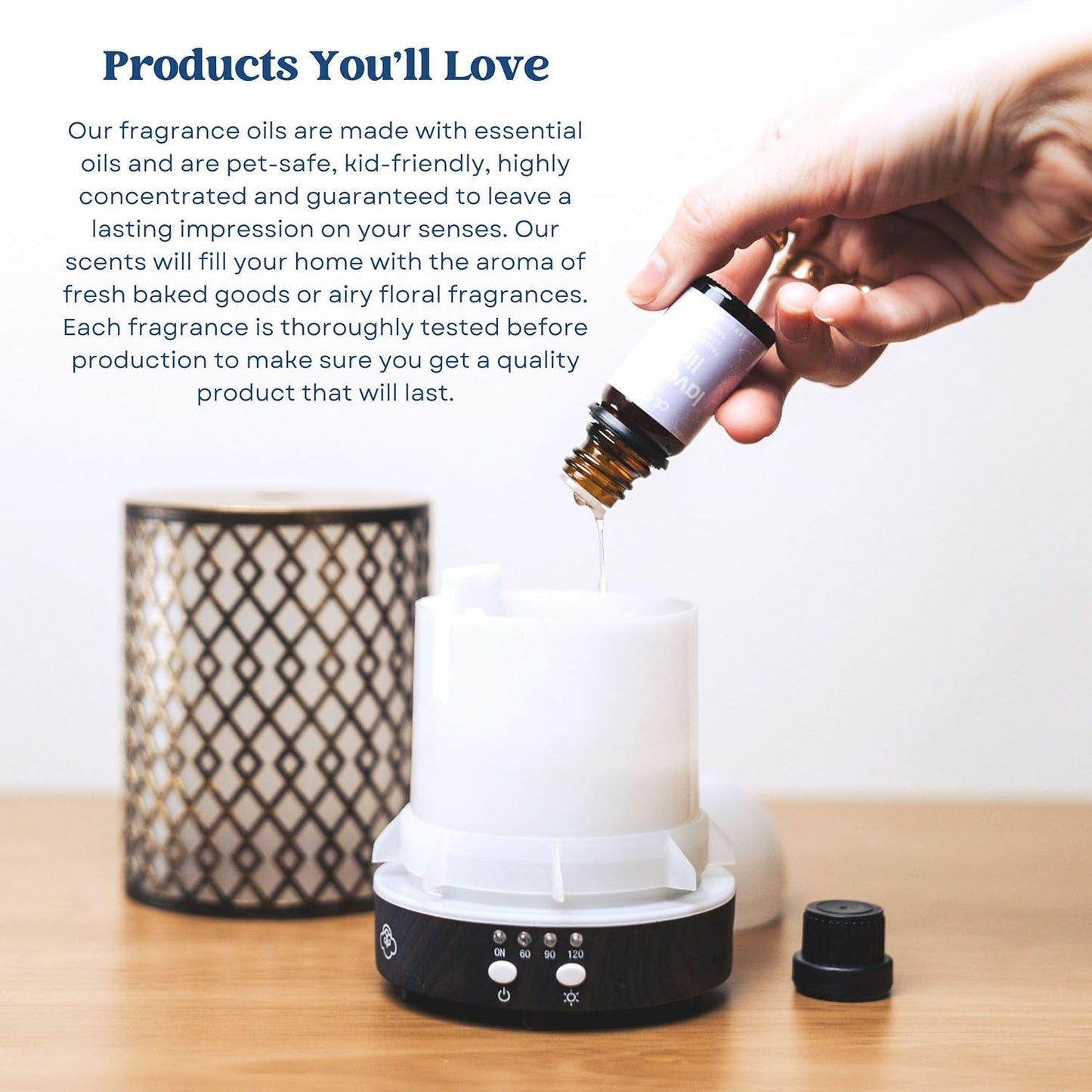 CANDECraftCo Premium Fragrance Oil – Diffuser Oils Fragrances Scented for Home, Candle Soap Making Supplies, Aromatherapy Blends for House (0.34 Fl Oz) (2-Pack, Pistachio & Salted Caramel)