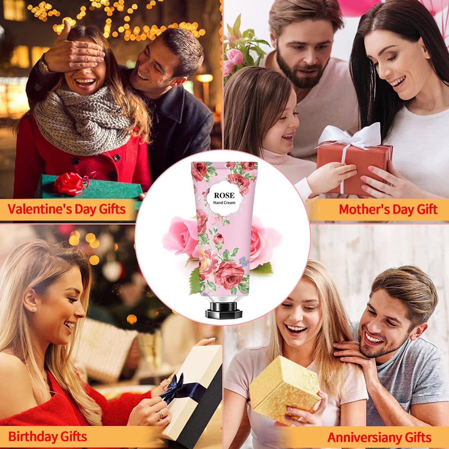 12 Pack Hand Cream for Dry Cracked Hands,Stocking Stuffers for Women,Bridesmaid Gifts,Small Gifts;Gifts for Women,Nurse Gifts,Teacher Appreciation Gifts,Natural Hand Lotion Travel Size