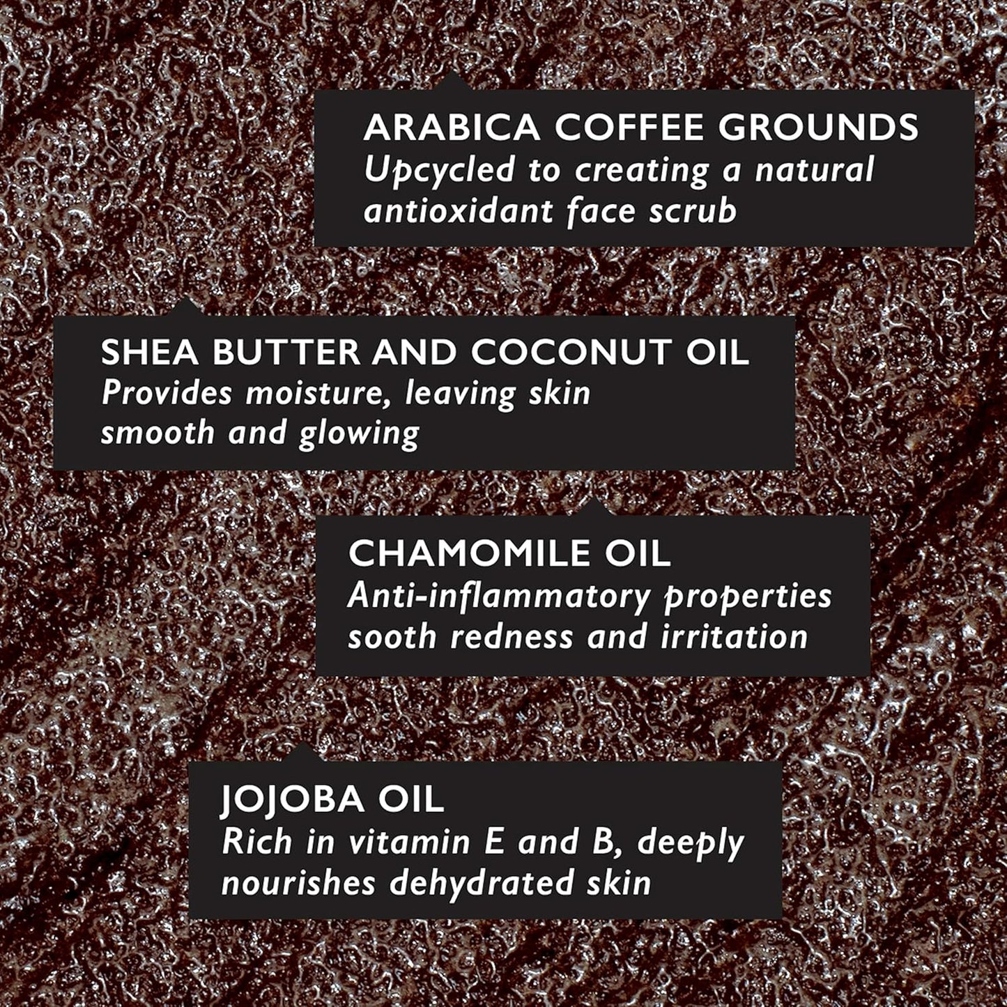UpCircle Coffee Face Scrub - Floral Blend For Sensitive Skin 3.5oz - Chamomile, Shea Butter, Coconut + Rosehip Oil - Natural, Vegan Face Exfoliator For Soft, Smooth Skin